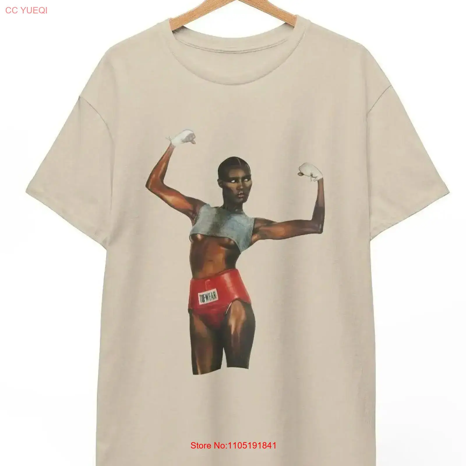 Vintage Fashion Jersey - グレイス ジョーンズ バンパーカバーまでプルアップ Tシャツ ヴィンテージ ウォッシュド