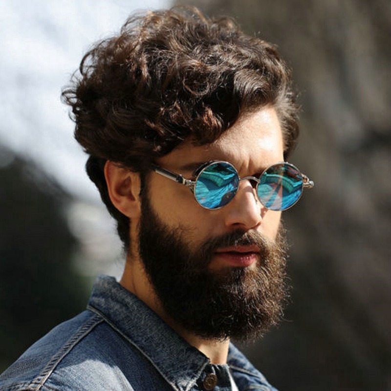 メタルスチームパンクサングラス男性女性ファッションラウンドメ - Vintage Fashion Enthusiasts のレビューと価格