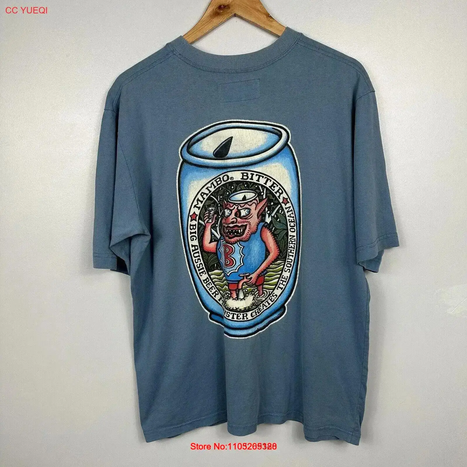 ヴィンテージ マンボ T シャツ 1999 ビール ブルー  - Vintage Fashion Jersey のレビューと価格